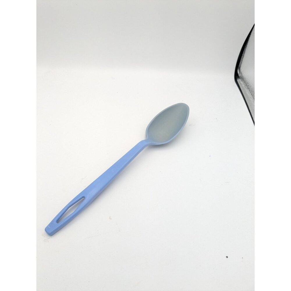 Vintage Tailor Made Products Light Blue Nylon Plastic Solid Spoon 11 1/2"